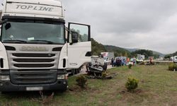 Samsun'da tır ile otomobil çarpıştı: 1 yaralı
