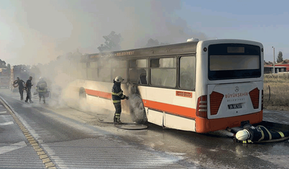 Eskişehir'de yolcu otobüsünde yangın: 1 yaralı