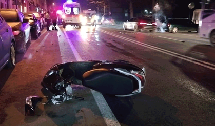 Eskişehir’de otomobile çarpışan motosiklet sürücüsü hayatını kaybetti