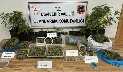 Eskişehir’de yasaklı madde baskını: Evini imalathaneye çevirmiş