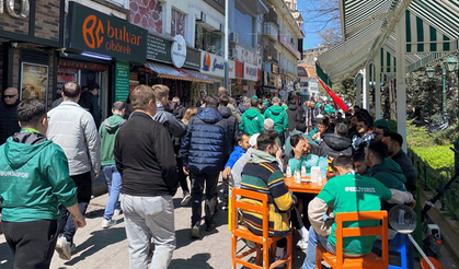 Binlerce Bursaspor taraftarı Eskişehir’e akın etti