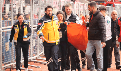 Eskişehirspor maçında korkutan anlar