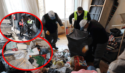 Odunpazarı’nda çöp ev kabusu: 5 kamyon atık çıkarıldı