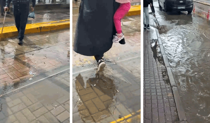 Eskişehir’de yarım saatlik yağış hayatı felç etti