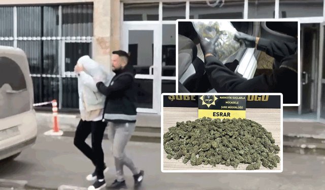 Eskişehir'de durdurulan kiralık araçtan uyuşturucu çıktı!