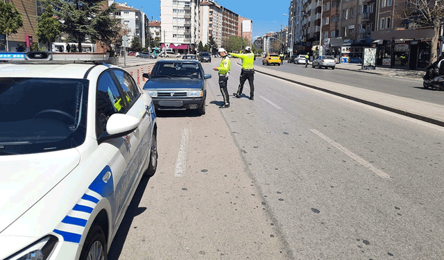 Eskişehir’de 18 araç trafikten men edildi