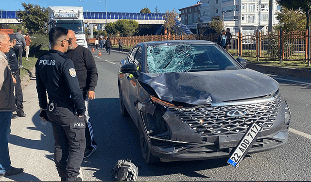 Bolu'da 14 yaşındaki çocuğa otomobil çarptı