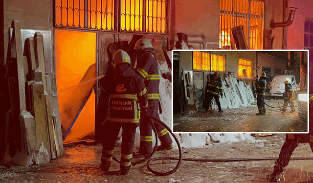 Baksan Sanayi Sitesi’nde korkutan yangın