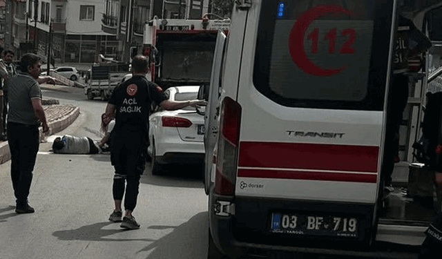Afyonkarahisar'da feci kaza: Temizlik işçisinin ayağı koptu!