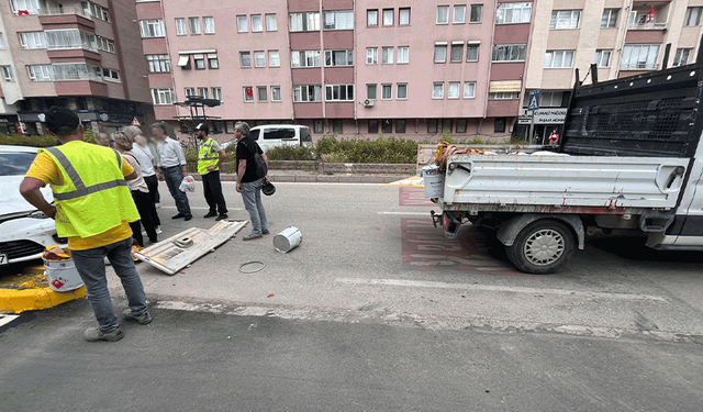 Ali Fuat Güven Caddesi’nde yürekleri ağza getiren kaza