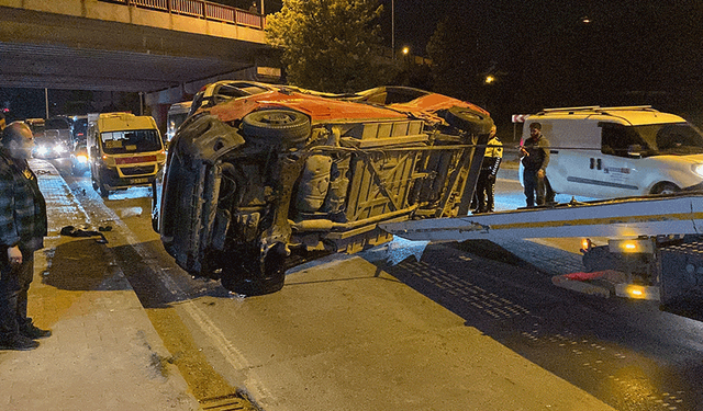 Eskişehir'de korkutan kaza: Trafik durma noktasına geldi