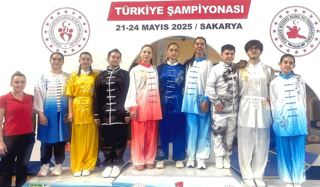 Eskişehirli sporcular Wushu Şampiyonası’ndan 16 madalya ile döndü!