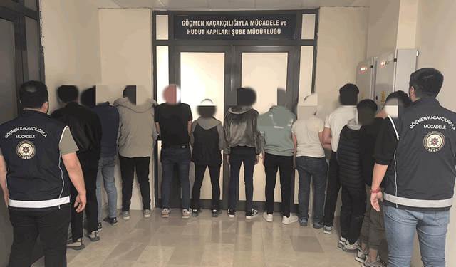 Afyon'da polis operasyonu: 9 düzensiz göçmen yakalandı