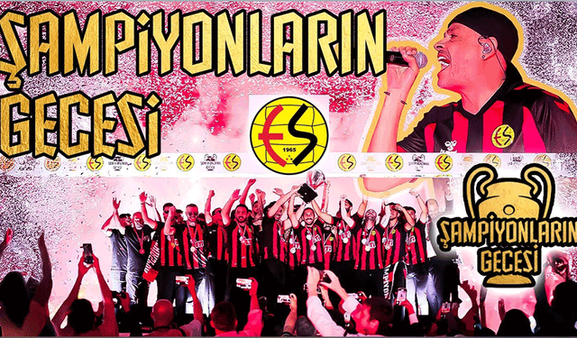 Eskişehirspor’un “şampiyonların gecesi” kutlaması yayınlandı