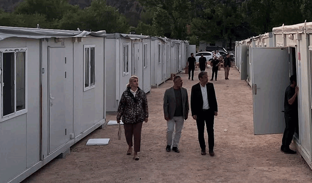 Bilecik’te konteyner kentte hazırlıklar sürüyor