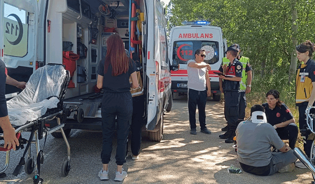 Bilecik'te motosiklet kazası: Yoldaki çukur 1 kişiyi yaraladı