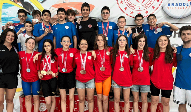 Eskişehirli yüzücülerden Afyon’da başarılı performans