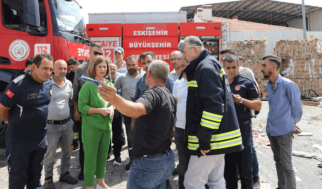 Başkan Ünlüce’den yangın noktasına geçmiş olsun ziyareti