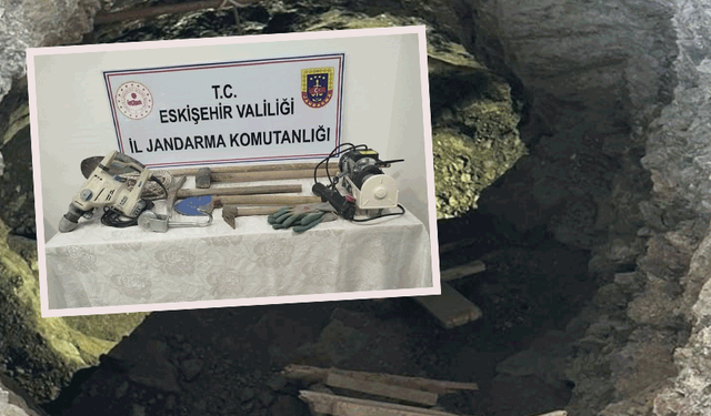 Eskişehir’de babasına ait bahçede tarihi eser ararken yakalandı