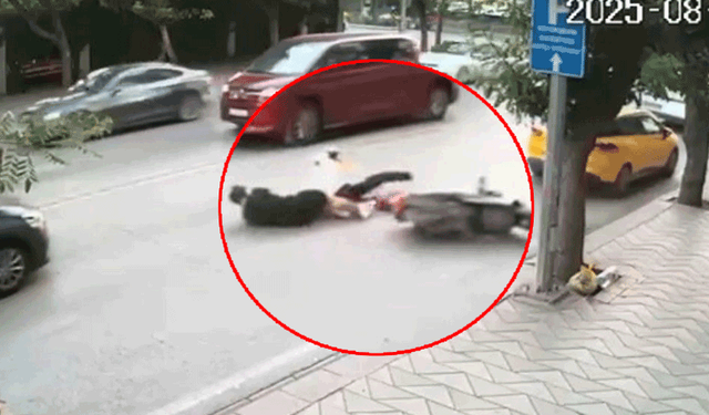 Eskişehir’de kasksız gençlerin kazası ucuz atlatıldı