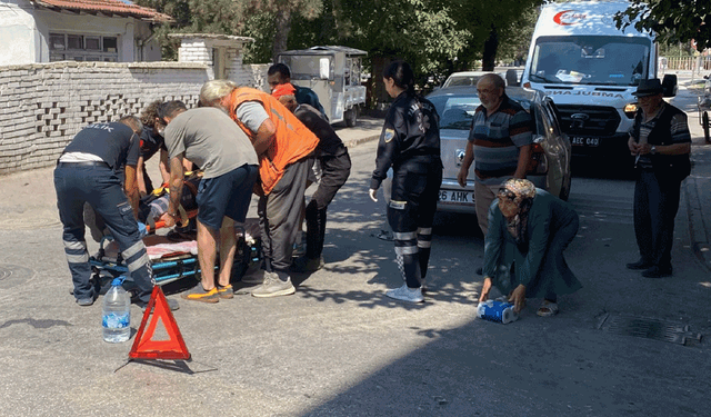 Eskişehir’de korkutan kaza: Motosikletli kurye otomobille çarpıştı