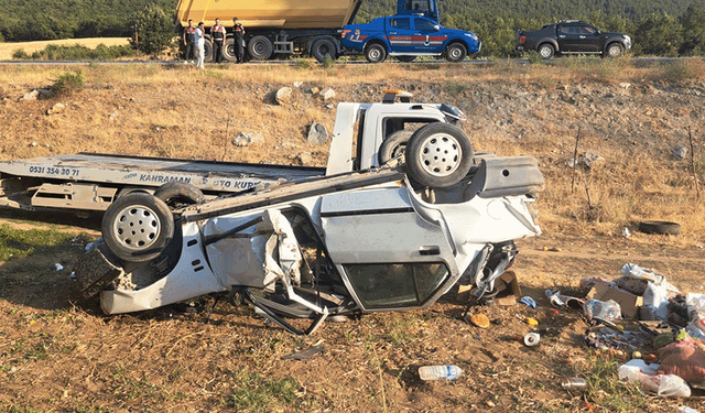 Kahramanmaraş'ta feci kaza: 1 ölü 1 ağır yaralı