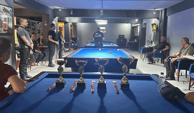Eskişehir’de bilardo müsabakaları büyük ilgiyle tamamlandı