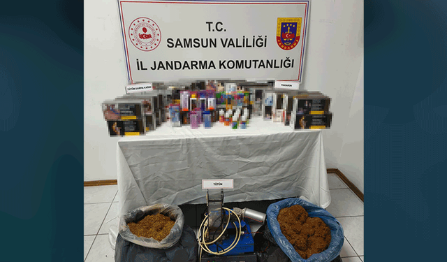 Samsun'da KOM operasyonu: Kaçak tütün mamulleri ele geçirildi