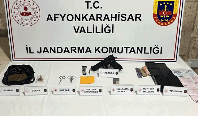 Afyon’da uyuşturucu operasyonu: 4 gözaltı