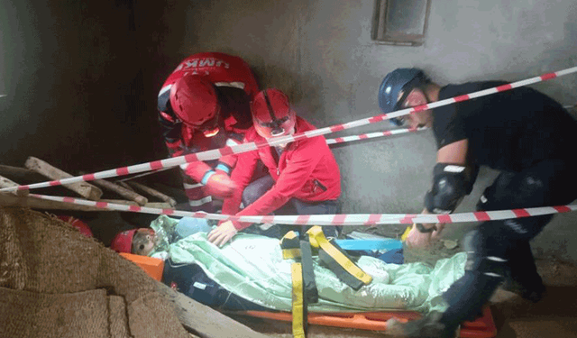 Bilecik'te gerçeği aratmayan deprem tatbikatı