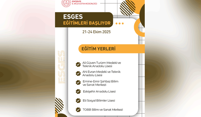 ESGES eğitimleri Eskişehir’de başladı
