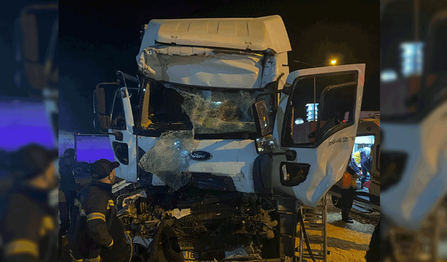 Eskişehir yolunda iki tır çarpıştı: Bir ölü