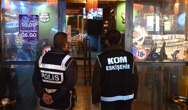 Eskişehir'de 500 polis ve dronlarla gece yarısı şok uygulama