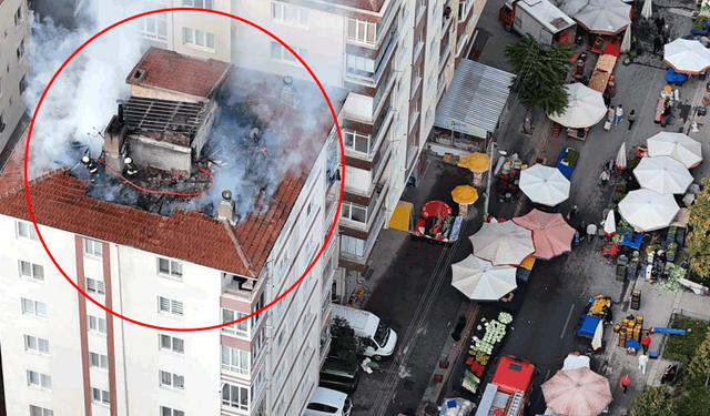 Eskişehir'de ilginç olay: Yangın çıkarken pazar alışverişine devam ettiler