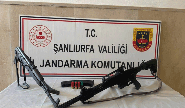 Şanşıurfa'da jandarma 3 ruhsatsız silah ele geçirdi