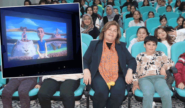 Başkan Zehra Konakcı miniklerle sinema etkinliğinde buluştu