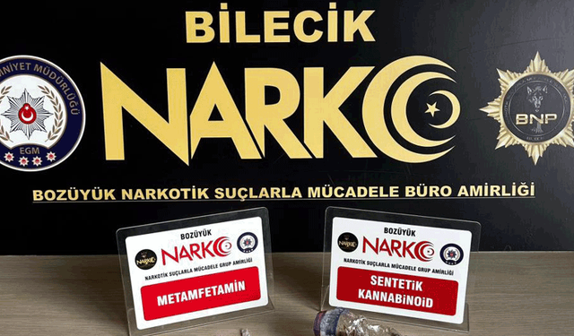 Bilecik'te eş zamanlı yasaklı madde operasyonu