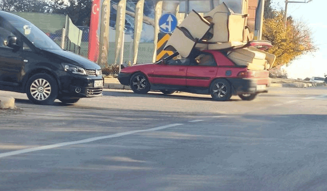 Eskişehir’de tehlikeli taşıma tepki çekti