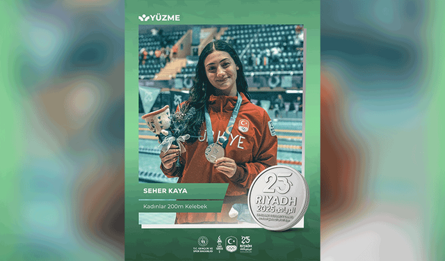 Eskişehirli milli sporcu Seher Kaya gümüş madalya kazandı
