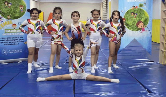 Eskişehirli minikler temel hareket eğitimiyle büyüyor