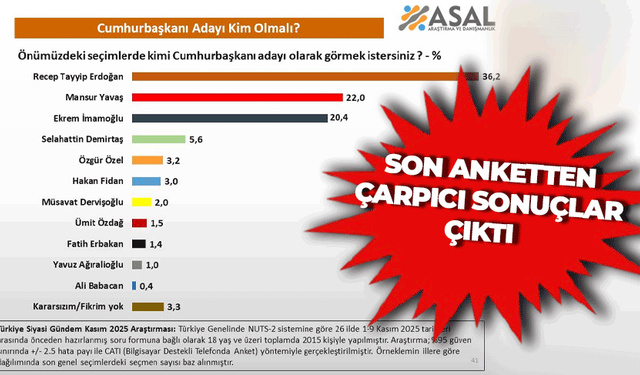 Önümüzdeki seçimlerde kimi Cumhurbaşkanı adayı olarak görmek istersiniz?