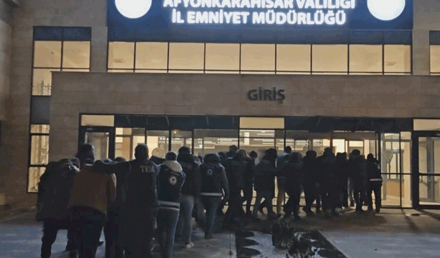 Afyon'da yabancı uyruklu şahıslara operasyon