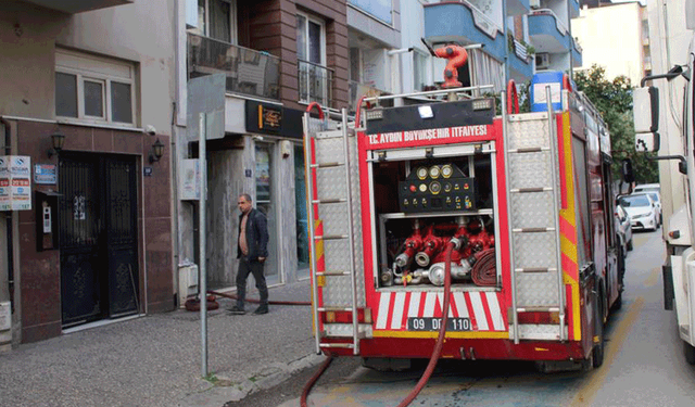Aydın'da klimadan çıkan yangın kısa sürede söndürüldü