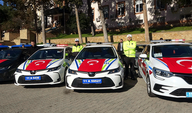 Bilecik’te emniyet ve jandarma filosuna 67 yeni araç