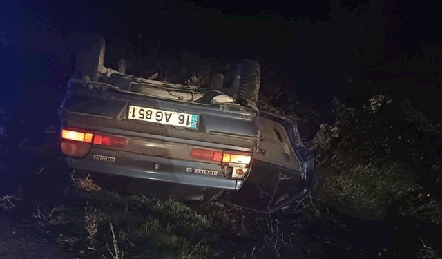 Bilecik'te otomobil su kanalına uçtu: 1 yaralı