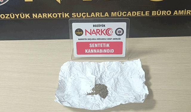 Bilecik’te uyuşturucuya karşı operasyon: 1 gözaltı