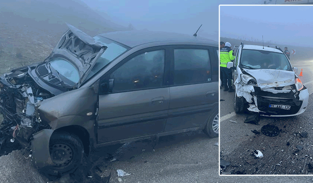 Eskişehir yolunda otomobiller çarpıştı: Yaralılar hastaneye kaldırıldı