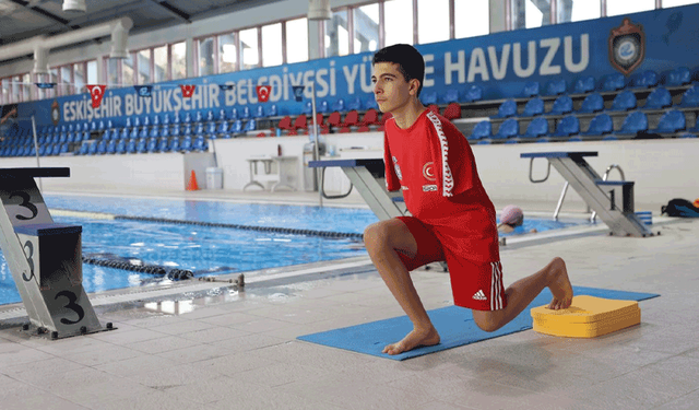 Eskişehir’in altın çocuğu Şimşek, olimpiyat yolunda tam gaz