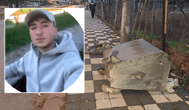 Kontrolden çıkan motosiklet çöp konteynerine çarptı: 1 ölü 1 yaralı