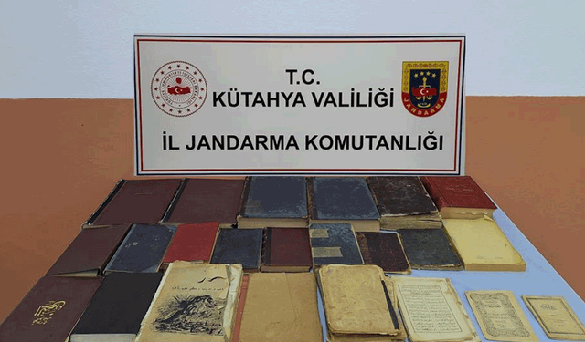 Kütahya'da jandarmadan tarihi eser operasyonu